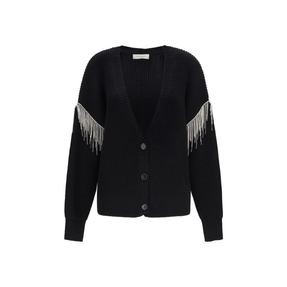 Max Mara Sportmax Women Pagine Virgin Wool Cardigan With Sparkling Details